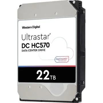 Picture of Western Digital Ultrastar Dc HC570 Internal Hard Drive 22 Tb 7200 Rpm 512 Mb 3.5" Serial Ata Iii - 0F48155