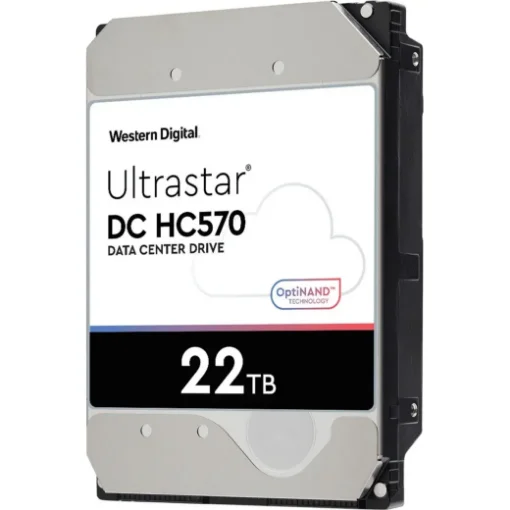 Picture of Western Digital Ultrastar Dc HC570 Internal Hard Drive 22 Tb 7200 Rpm 512 Mb 3.5" Serial Ata Iii - 0F48155