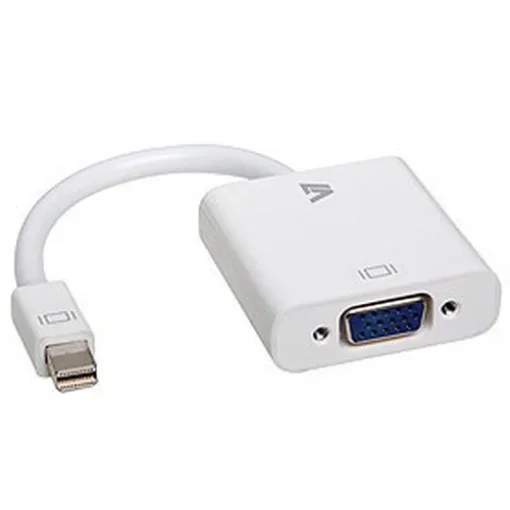 Picture of V7 White Video Adapter Mini Displayport Male To Vga Female - CBL-MV1WHT-5E