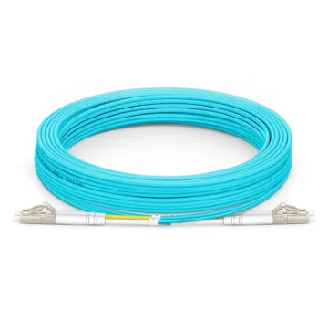 Picture of Fs - 10M (33FT) Lc Upc To Lc Upc Duplex OM3 Multimode Pvc (Ofnr) 2.0MM Fiber Optic Patch Cable - Y41736