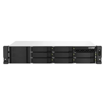Picture of Qnap TS-864EU-RP-8G Nas/Storage Server Rack (2U) Intel® Celeron® N5095 8 Gb DDR4 0 Tb Qnap Turbo System Black - TS-864EU-RP-8G