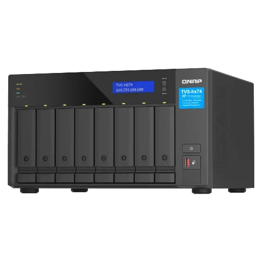 Picture of Qnap TVS-h874X Nas Tower Intel® Core™ i9 64 Gb DDR4 0 Tb Quts Hero Black - TVS-H874X-I9-64G