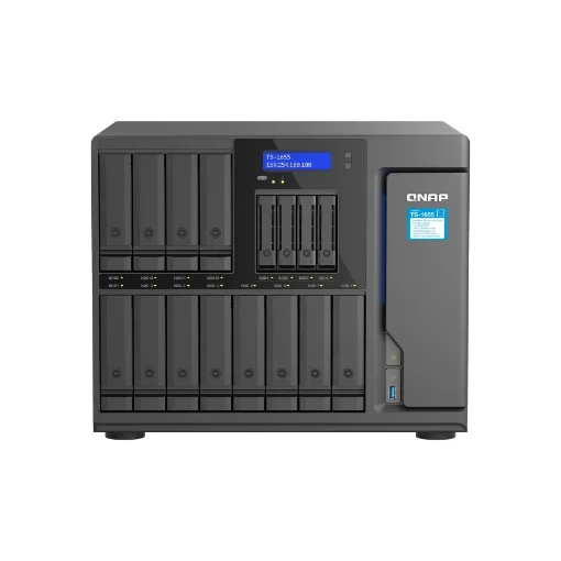 Picture of Qnap Ts-1655 Nas Tower Intel Atom® C5125 8 Gb DDR4 0 Tb Qnap Turbo System Black - TS-1655-8G