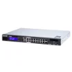 Picture of Qnap QGD-1600P Managed Gigabit Ethernet (10/100/1000) Power Over Ethernet (Poe) 1U Black, Grey - QGD-1600P-4G