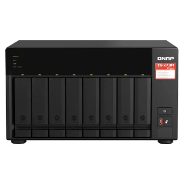 Picture of Qnap TS-873A Nas Tower Ryzen Embedded V1500B 8 Gb DDR4 0 Tb Qnap Turbo System Black - TS-873A-8G