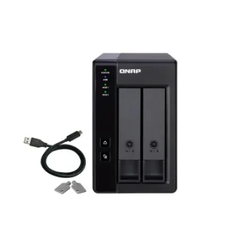 Picture of Qnap Tr-002 Storage Drive Enclosure Hdd/Ssd Enclosure Black 2.5/3.5" - Tr-002