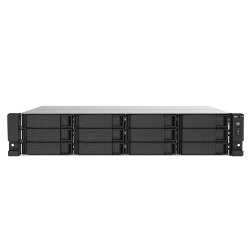 Picture of Qnap TS-1273AU-RP-8G Nas/Storage Server Rack (2U) Ryzen Embedded V1500B 8 Gb DDR4 0 Tb Qnap Qts Aluminium, Black - TS-1273AU-RP-8G