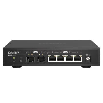 Picture of Qnap QSW-2104-2S Network Switch Unmanaged 2.5G Ethernet Black - QSW-2104-2S