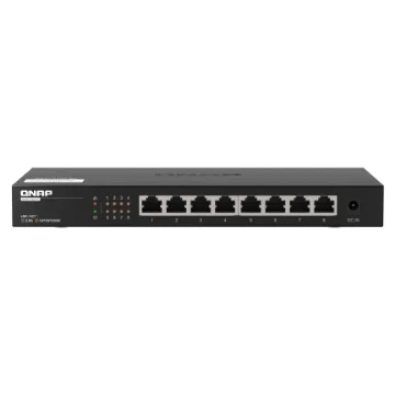 Picture of Qnap QSW-1108-8T Network Switch Unmanaged 2.5G Ethernet (100/1000/2500) Black - QSW-1108-8T