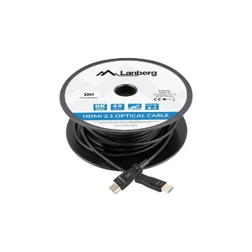 Picture of Lanberg CA-HDMI-30FB-0300-BK Hdmi Cable 40 M Hdmi Type a (Standard) Black - CA-HDMI-30FB-0300-BK