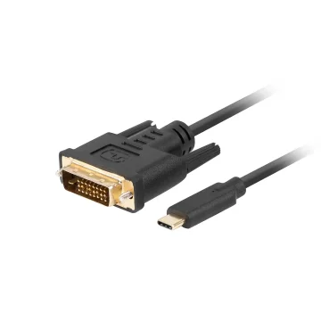 Picture of Lanberg CA-CMDV-10CU-0018-BK Video Cable Adapter 1.8 M Usb Type-C Dvi-D Black - CA-CMDV-10CU-0018-BK