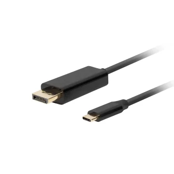 Picture of Lanberg CA-CMDP-10CU-0030-BK Video Cable Adapter 3 M Usb Type-C Displayport Black - CA-CMDP-10CU-0030-BK