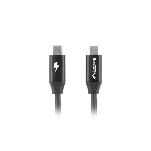 Picture of Lanberg CA-CMCM-40CU-0018-BK Usb Cable Usb 2.0 1.8 M Usb C Black - CA-CMCM-40CU-0018-BK