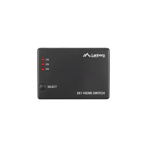 Picture of Switch Video Lanberg 3X Hdmi Black + Micro Usb Port + Remote Control - Swv-Hdmi-0003