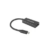Picture of Lanberg Ad-Uc-Dp-01 Video Cable Adapter 0.15 M Usb Type-C Displayport Black - Ad-Uc-Dp-01