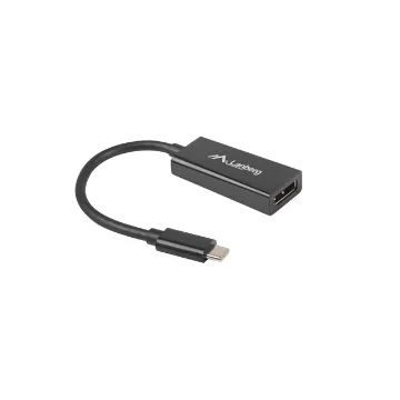 Picture of Lanberg Ad-Uc-Dp-01 Video Cable Adapter 0.15 M Usb Type-C Displayport Black - Ad-Uc-Dp-01