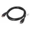 Picture of Lanberg CA-HDMI-11CC-0018-BK Hdmi Cable 1.8 M Hdmi Type a (Standard) Black - CA-HDMI-11CC-0018-BK