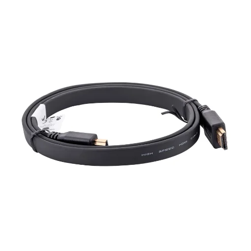 Picture of Lanberg CA-HDMI-21CU-0010-BK Hdmi Cable 1 M Hdmi Type a (Standard) Black - CA-HDMI-21CU-0010-BK