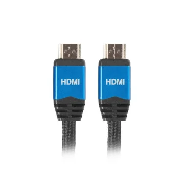 Picture of Lanberg CA-HDMI-20CU-0018-BL Hdmi Cable 1.8 M Hdmi Type a (Standard) Black - CA-HDMI-20CU-0018-BL