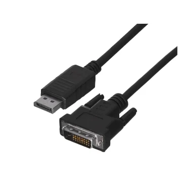 Picture of Lanberg CA-DPDV-10CU-0010-BK Video Cable Adapter 1 M Displayport Dvi-D Black - CA-DPDV-10CU-0010-BK