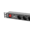 Picture of Lanberg PDU-07F-0200-IEC-BK Power Distribution Unit (Pdu) 7 Ac Outlet(S) 1U Black - PDU-07F-0200-IEC-BK