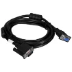 Picture of Lanberg CA-VGAC-10CC-0018-B Vga Cable 1.8 M Vga (D-Sub) Black - CA-VGAC-10CC-0018-B+
