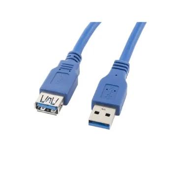 Picture of Lanberg CA-US3E-10CC-0030-B Usb Cable 3 M Usb a Blue - CA-US3E-10CC-0030-B