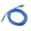 Picture of Lanberg CA-US3E-10CC-0030-B Usb Cable 3 M Usb a Blue - CA-US3E-10CC-0030-B