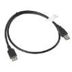 Picture of Lanberg CA-USBE-10CC-0007-BK Usb Cable Usb 2.0 0.7 M Usb a Black - CA-USBE-10CC-0007-BK