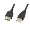 Picture of Lanberg CA-USBE-10CC-0018-BK Usb Cable Usb 2.0 1.8 M Usb a Black - CA-USBE-10CC-0018-BK