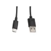 Picture of Lanberg CA-USBO-10CC-0010-BK Usb Cable Usb 2.0 1 M Usb a Usb C Black - CA-USBO-10CC-0010-BK