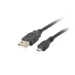 Picture of Lanberg CA-USBM-10CC-0010-BK Usb Cable Usb 2.0 1 M Micro-Usb B Usb a Black - CA-USBM-10CC-0010-BK
