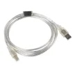 Picture of Lanberg CA-USBA-12CC-0018-TR Usb Cable Usb 2.0 1.8 M Usb B Transparent - CA-USBA-12CC-0018-TR