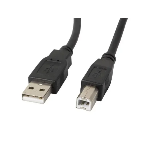Picture of Lanberg CA-USBA-11CC-0030-BK Usb Cable Usb 2.0 3 M Usb B Black - CA-USBA-11CC-0030-BK
