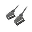 Picture of Lanberg CA-EUEU-10CC-0018-BK Scart Cable 1.8 M Scart (21-Pin) Black - CA-EUEU-10CC-0018-BK
