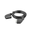 Picture of Lanberg CA-EUEU-10CC-0018-BK Scart Cable 1.8 M Scart (21-Pin) Black - CA-EUEU-10CC-0018-BK