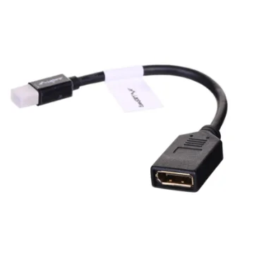 Picture of Lanberg Ad-0003-Bk Displayport Cable 0.12 M Mini Displayport Black - Ad-0003-Bk