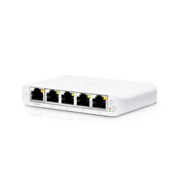 Picture of Ubiquiti Unifi Switch Flex Mini (3-Pack) Managed Gigabit Ethernet (10/100/1000) Power Over Ethernet (Poe) White - Usw-Flex-Mini-3