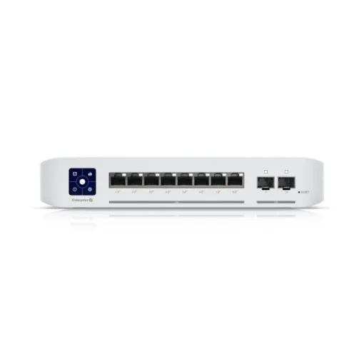 Picture of Ubiquiti Unifi Enterprise 8 Poe Managed L3 2.5G Ethernet (100/1000/2500) Power Over Ethernet (Poe) Stainless Steel - Usw-Enterprise-8-Poe