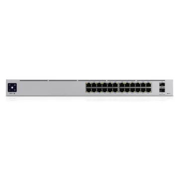 Picture of Ubiquiti Unifi Pro 24-Port Poe Managed L2/L3 Gigabit Ethernet (10/100/1000) Power Over Ethernet (Poe) 1U Silver - Usw-Pro-24-Poe