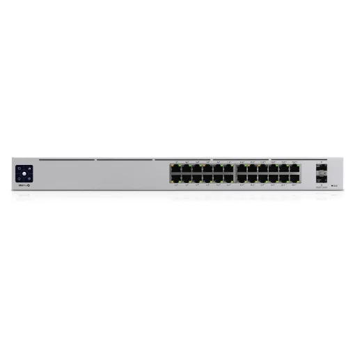 Picture of Ubiquiti Unifi Pro 24-Port Poe Managed L2/L3 Gigabit Ethernet (10/100/1000) Power Over Ethernet (Poe) 1U Silver - Usw-Pro-24-Poe