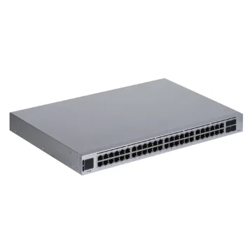 Picture of Ubiquiti Unifi Usw-48-Poe Network Switch Managed L2 Gigabit Ethernet (10/100/1000) Power Over Ethernet (Poe) 1U Stainless Steel - Usw-48-Poe