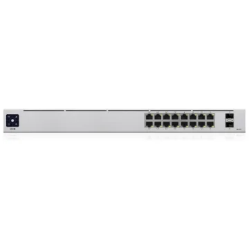Picture of Ubiquiti Unifi 16-Port Poe Managed L2/L3 Gigabit Ethernet (10/100/1000) Power Over Ethernet (Poe) 1U Silver - Usw-16-Poe