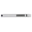 Picture of Ubiquiti Unifi 16-Port Poe Managed L2/L3 Gigabit Ethernet (10/100/1000) Power Over Ethernet (Poe) 1U Silver - Usw-16-Poe