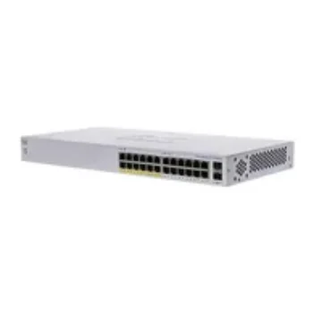 Picture of Cisco CBS110 Unmanaged L2 Gigabit Ethernet (10/100/1000) Power Over Ethernet (Poe) 1U Grey - CBS110-24PP-EU