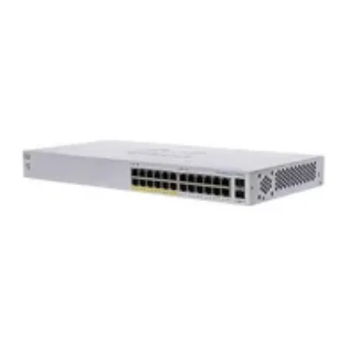Picture of Cisco CBS110 Unmanaged L2 Gigabit Ethernet (10/100/1000) Power Over Ethernet (Poe) 1U Grey - CBS110-24PP-EU
