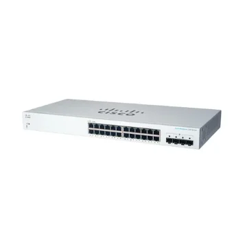 Picture of Cisco CBS220-24T-4G Managed L2 Gigabit Ethernet (10/100/1000) 1U White - CBS220-24T-4G-EU