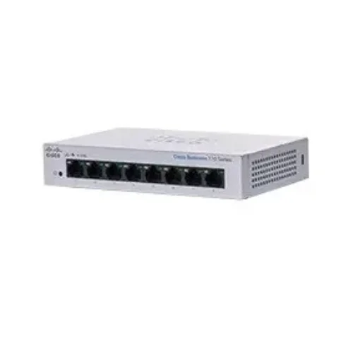 Picture of Cisco CBS110 Unmanaged L2 Gigabit Ethernet (10/100/1000) Grey - CBS110-8T-D-EU