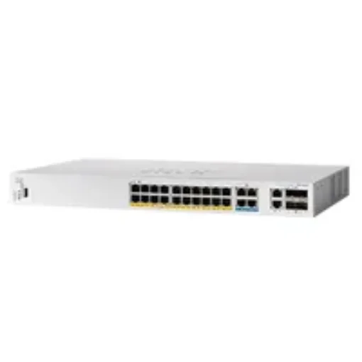 Picture of Cisco CBS350 Managed L3 Gigabit Ethernet (10/100/1000) Power Over Ethernet (Poe) 1U Black, Grey - CBS350-24MGP-4X-EU