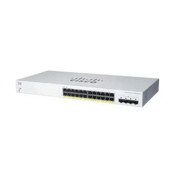 Picture of Cisco CBS220-24FP-4G Managed L2 Gigabit Ethernet (10/100/1000) Power Over Ethernet (Poe) White - CBS220-24FP-4G-EU